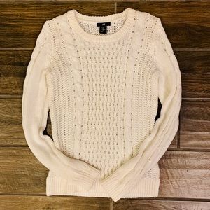 H&M Cable Knit Long Sleeve Sweater - XS